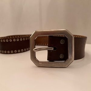Leather belt